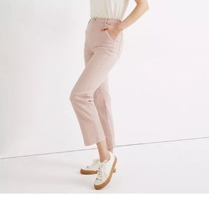 NWT Pink Madewell Classic Straight Pants